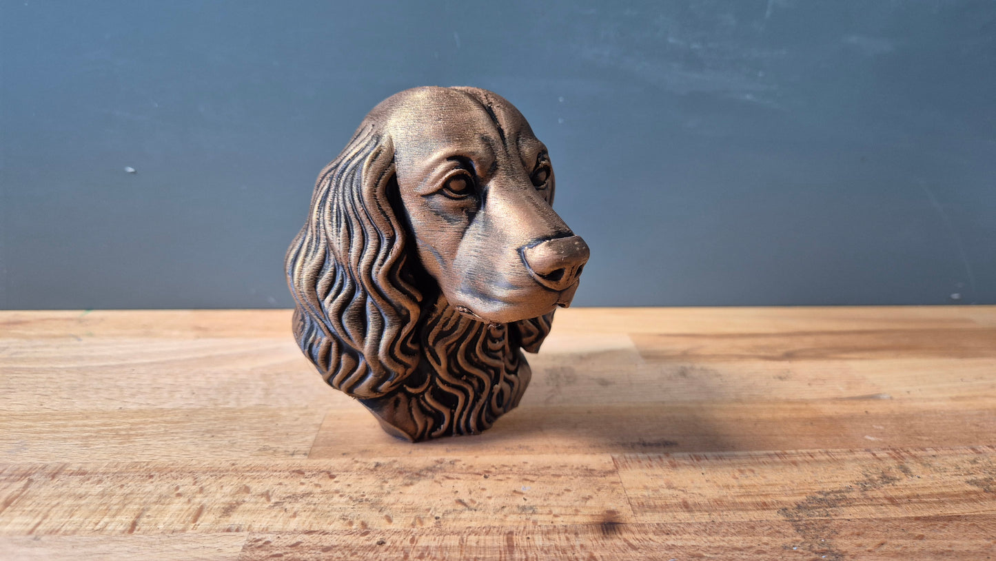 Field Spaniel Bust