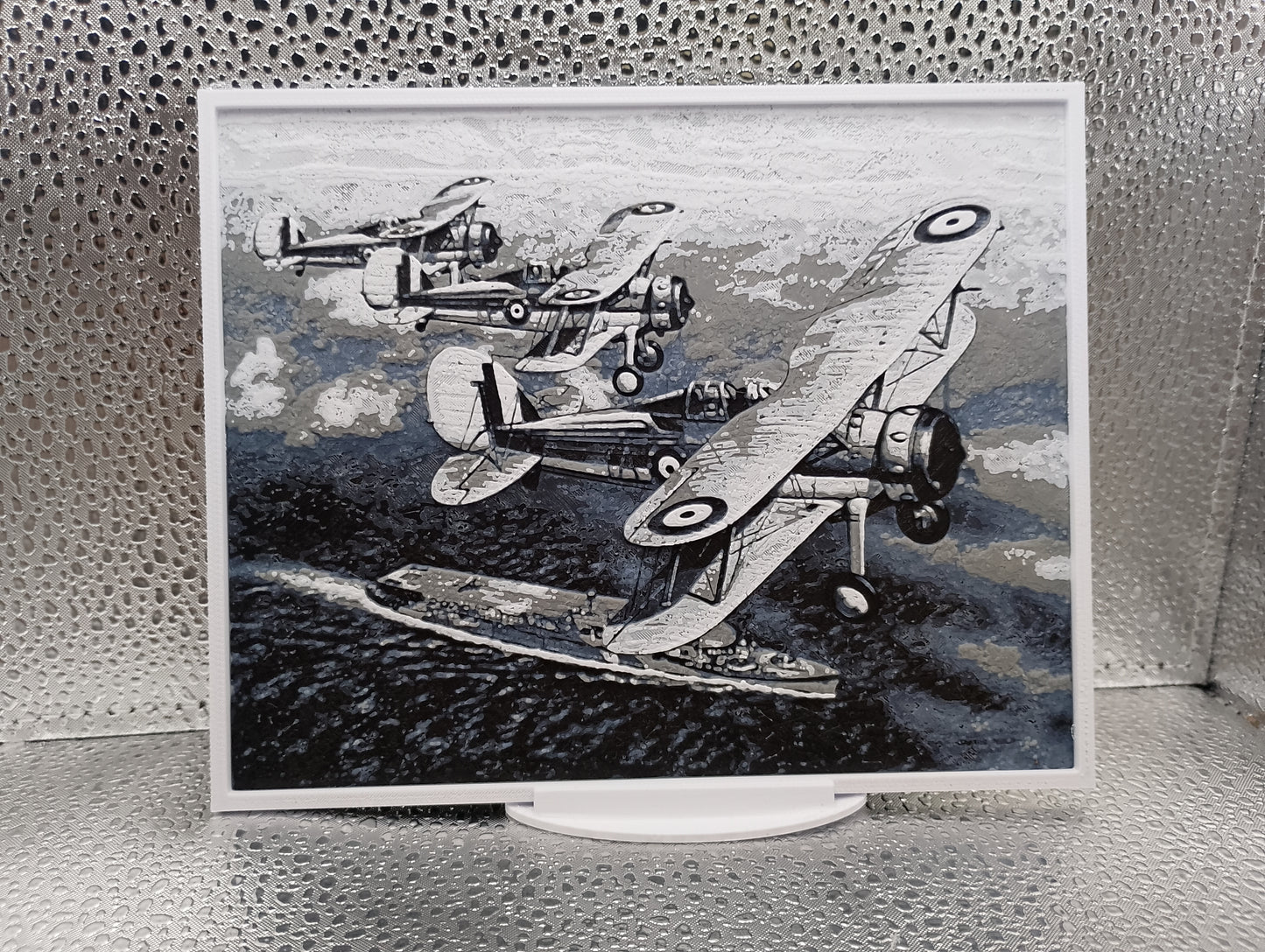 Gloster Gladiator Flying Over HMS Furious hueforge