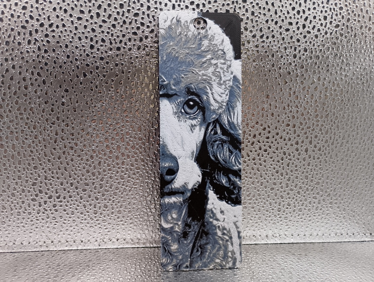 Poodle Bookmark – Hueforge