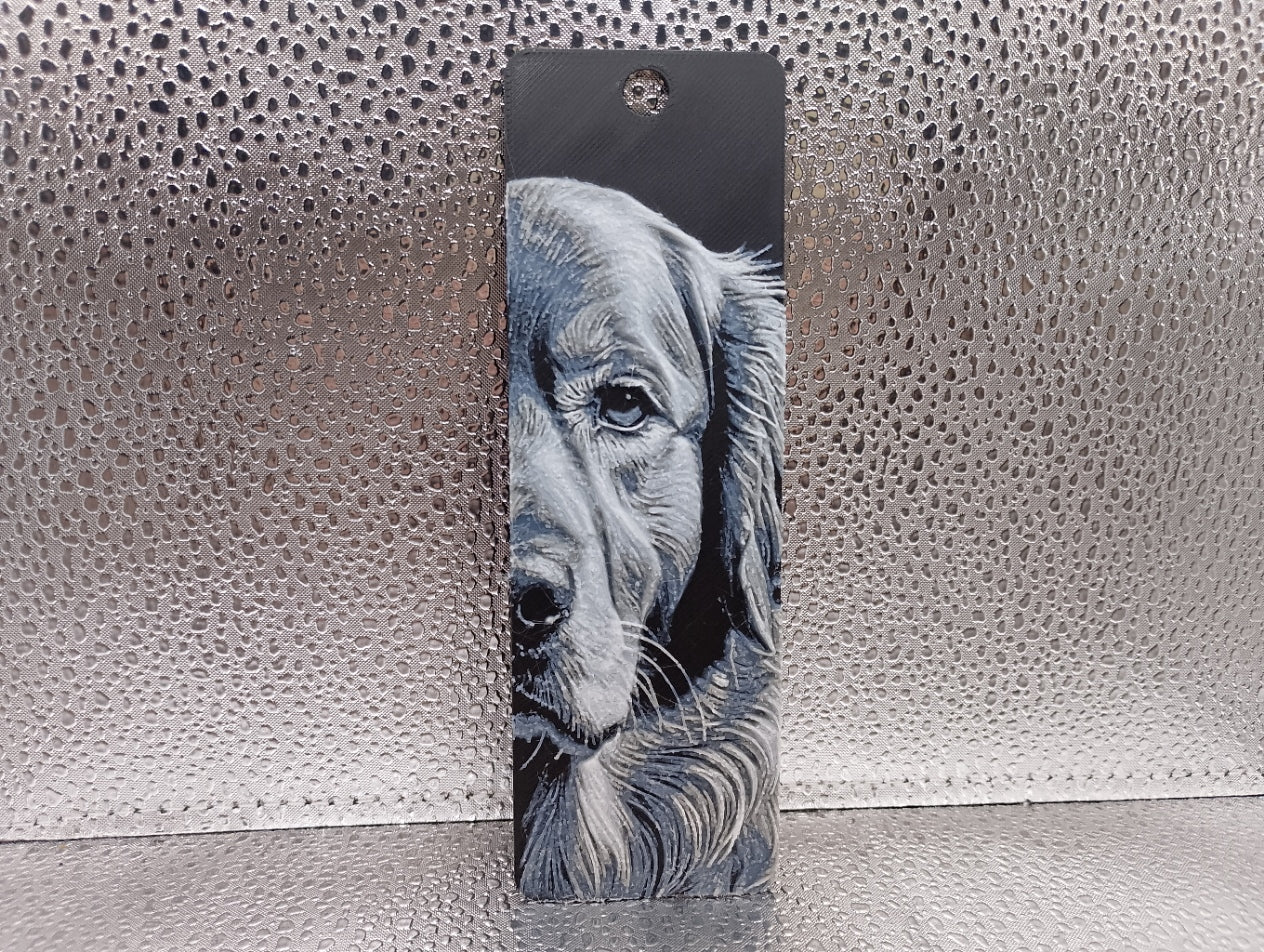 Golden Retriever Bookmark – Hueforge