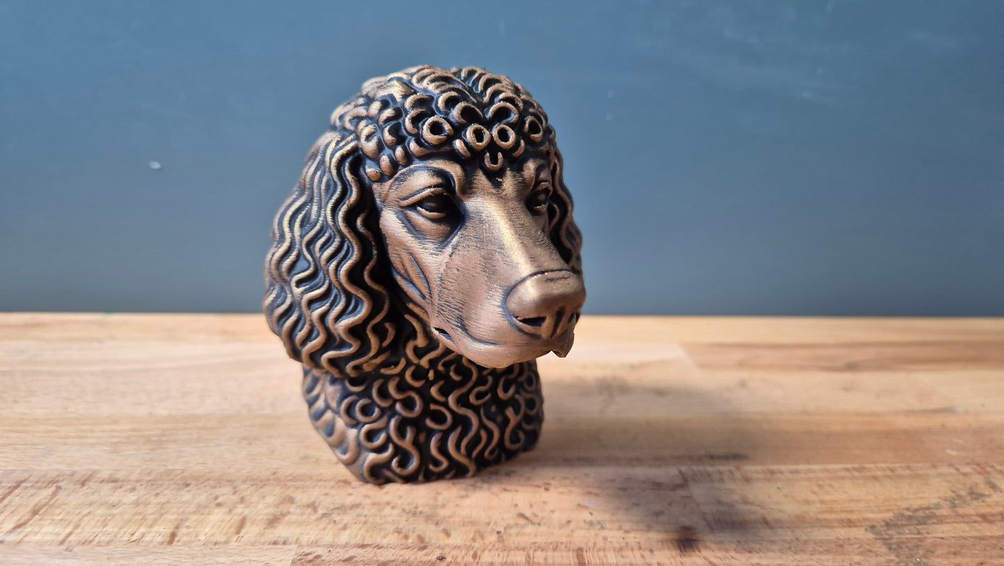 Irish Water Spaniel Bust