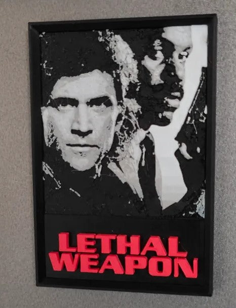 Lethal Weapon movie poster fridge magnet