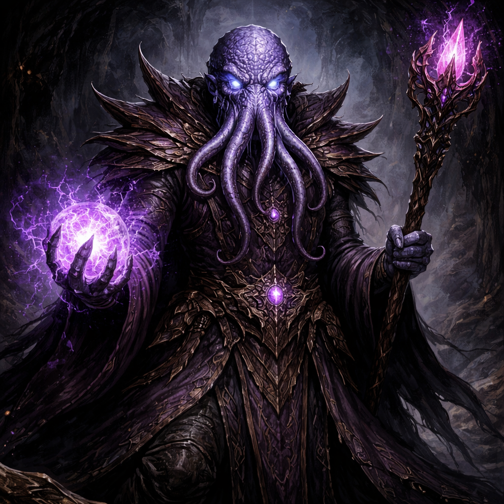 Mind Flayer – Hueforge Fan Art
