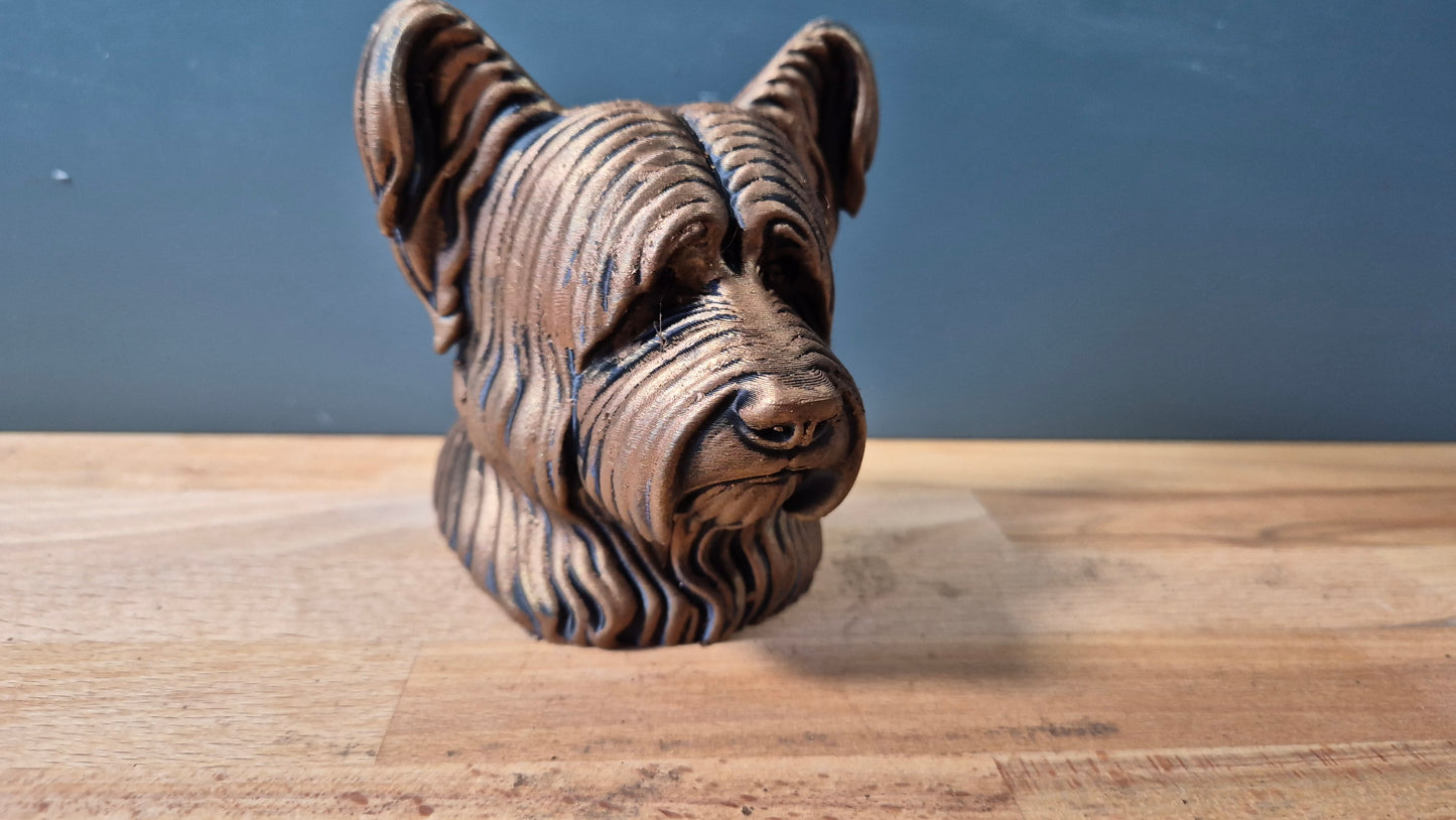 Skye Terrier Bust