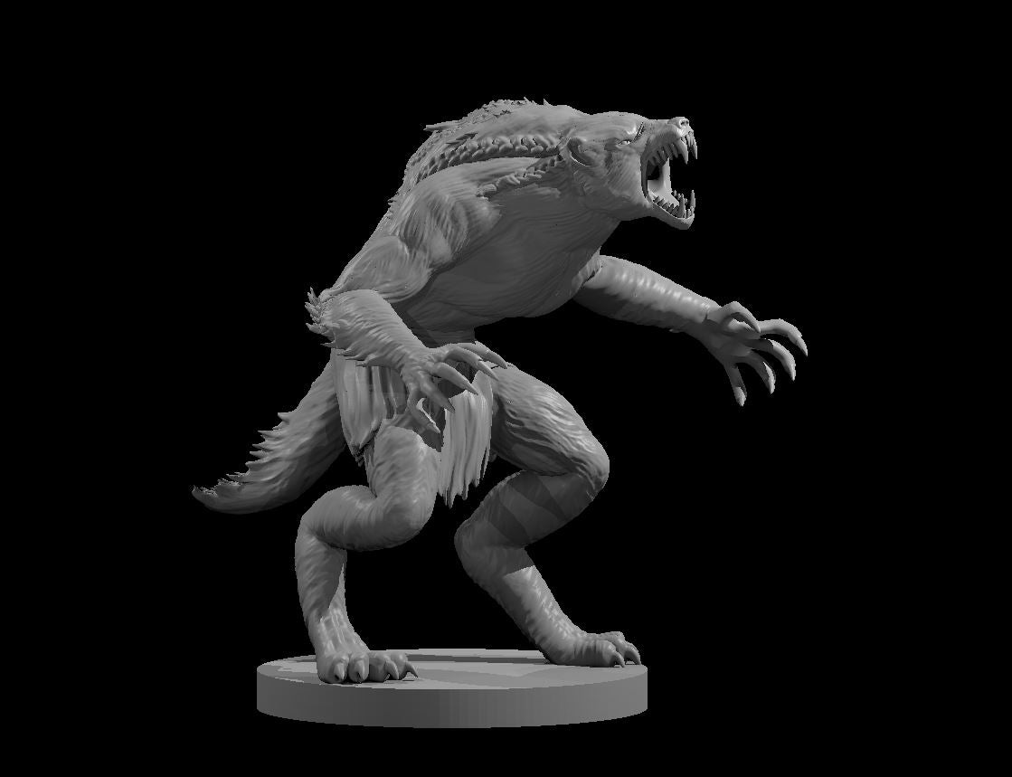 Dungeons & Dragons Were Honey Badger Miniature – Borishotch Industries