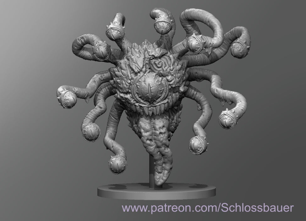 Dungeons & Dragons Zombie Beholder Miniature – Borishotch Industries