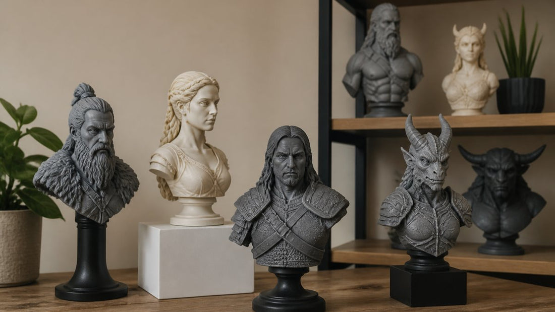 How to Display 3D Printed Busts: A Complete Guide