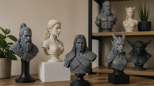 How to Display 3D Printed Busts: A Complete Guide