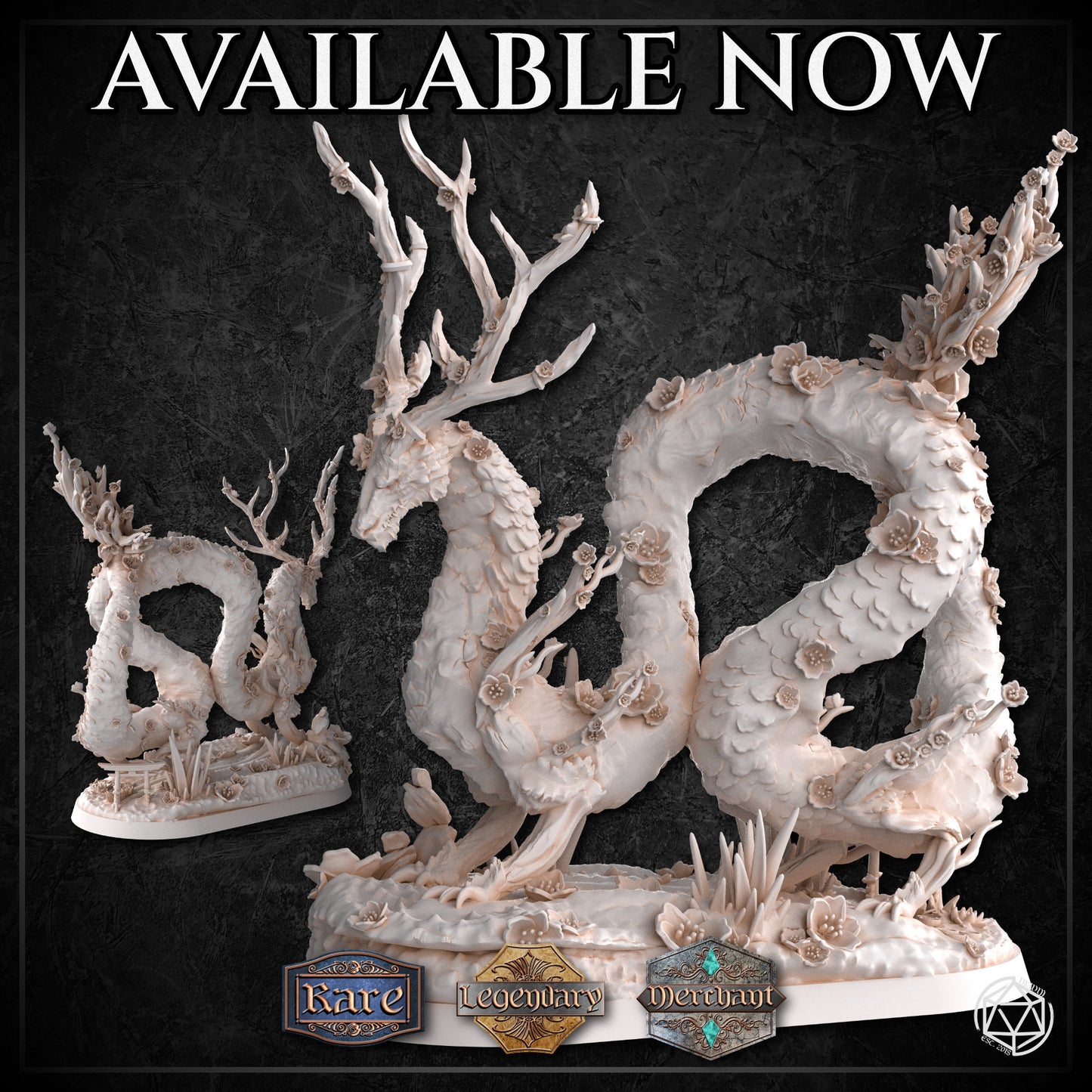 Dungeons & Dragons Cherry Blossom Dragon Miniature