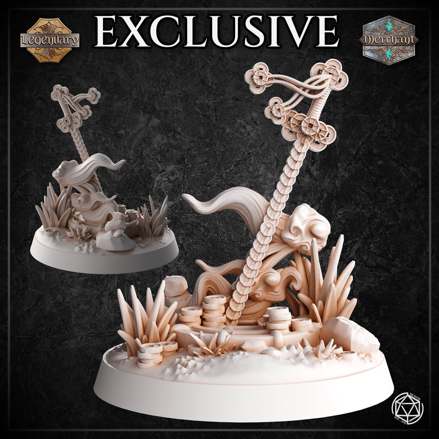 Dungeons & Dragons Coin Sword Miniature