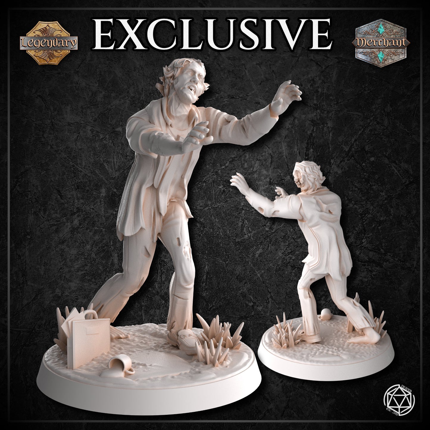 Dungeons & Dragons Zombie Office Worker Miniature