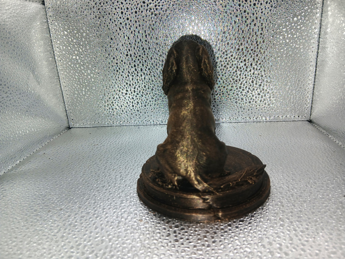 Long Haired Dachshund – 7cm Miniature Statue