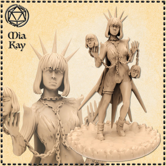 Dungeons & Dragons Female Necromancer Miniature