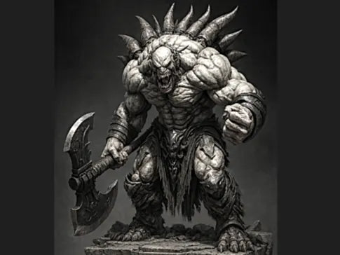 Dungeons & Dragons Abyssal Berserker Monster Miniature