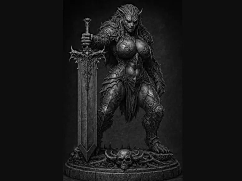 Dungeons & Dragons Abyssal Hybrid Beast Miniature