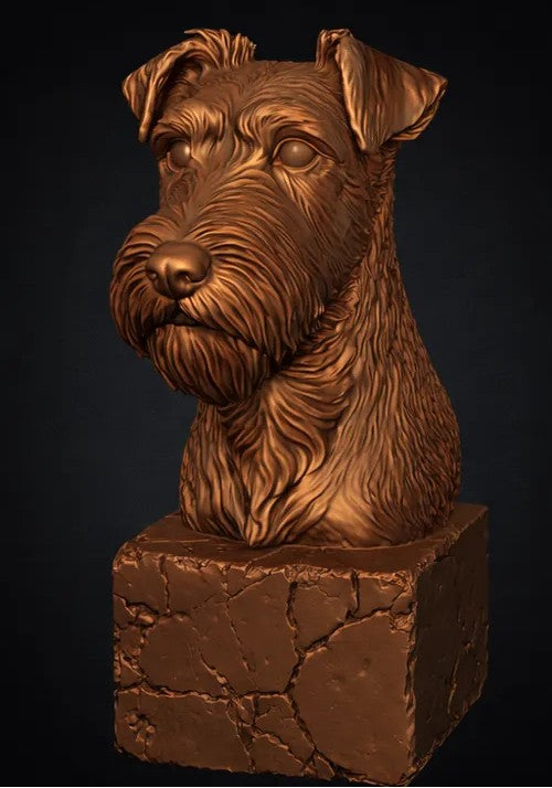 Airedale Terrier Bust