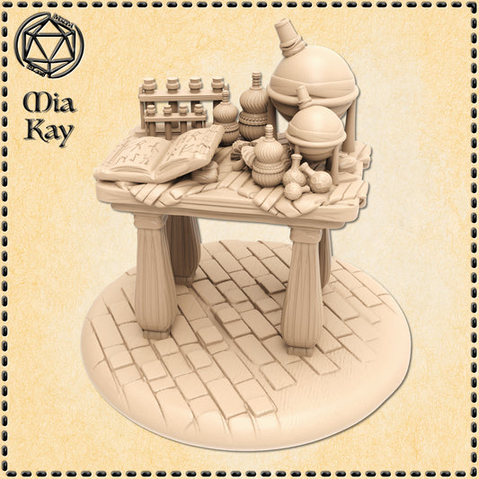Dungeons & Dragons Alchemy Table Miniature