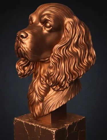 American Cocker Spaniel Bust
