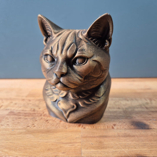 American Shorthair Cat Bust