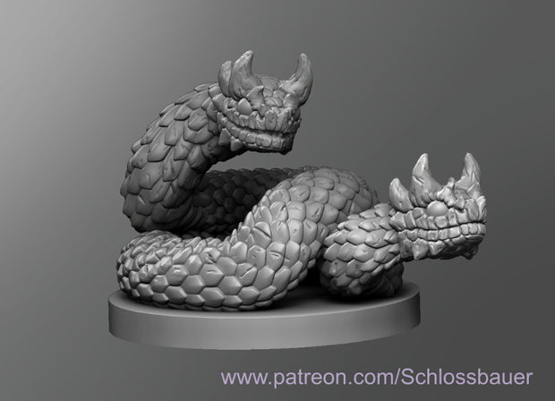 Dungeons & Dragons Amphisbaena Miniature
