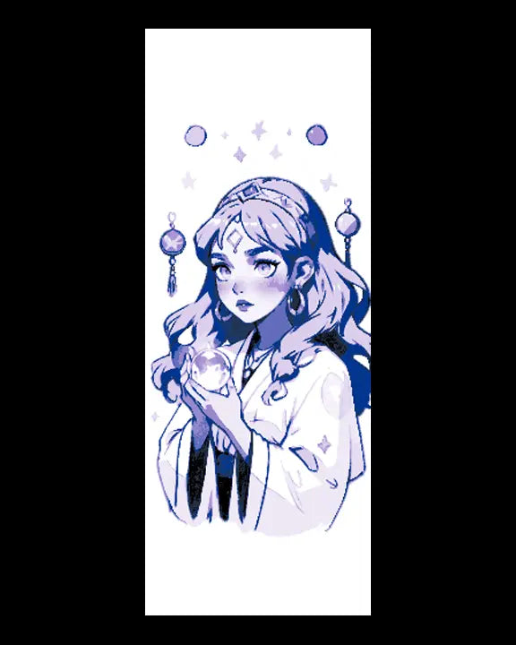 Anime Style Depiction of a Young Fortune Teller