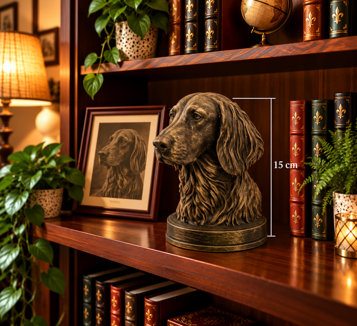 Long-Haired Weimaraner Bust