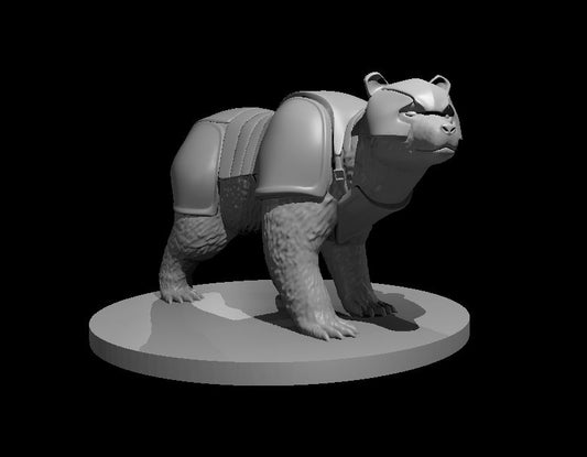 Dungeons & Dragons Armored Brown Bear Miniature