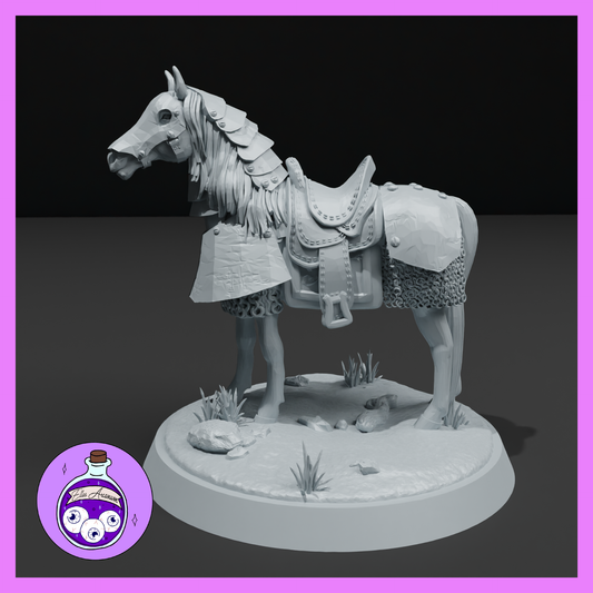Dungeons & Dragons Armored Horse Miniature