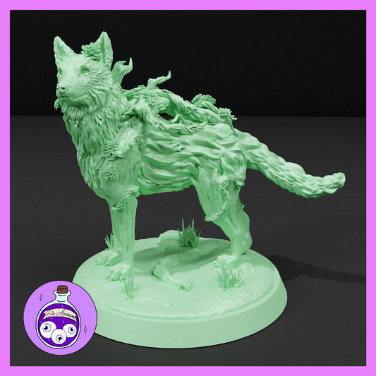 Dungeons & Dragons Forest Spirit Wolf Miniature
