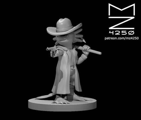 Dungeons & Dragons Axolotl Gunslinger Miniature