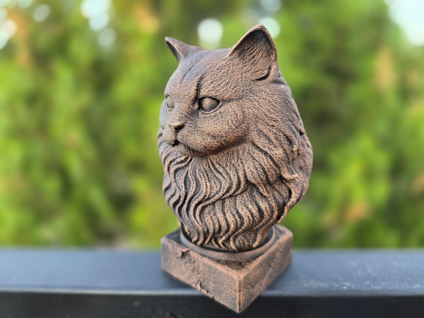 British Long Haired Cat Bust