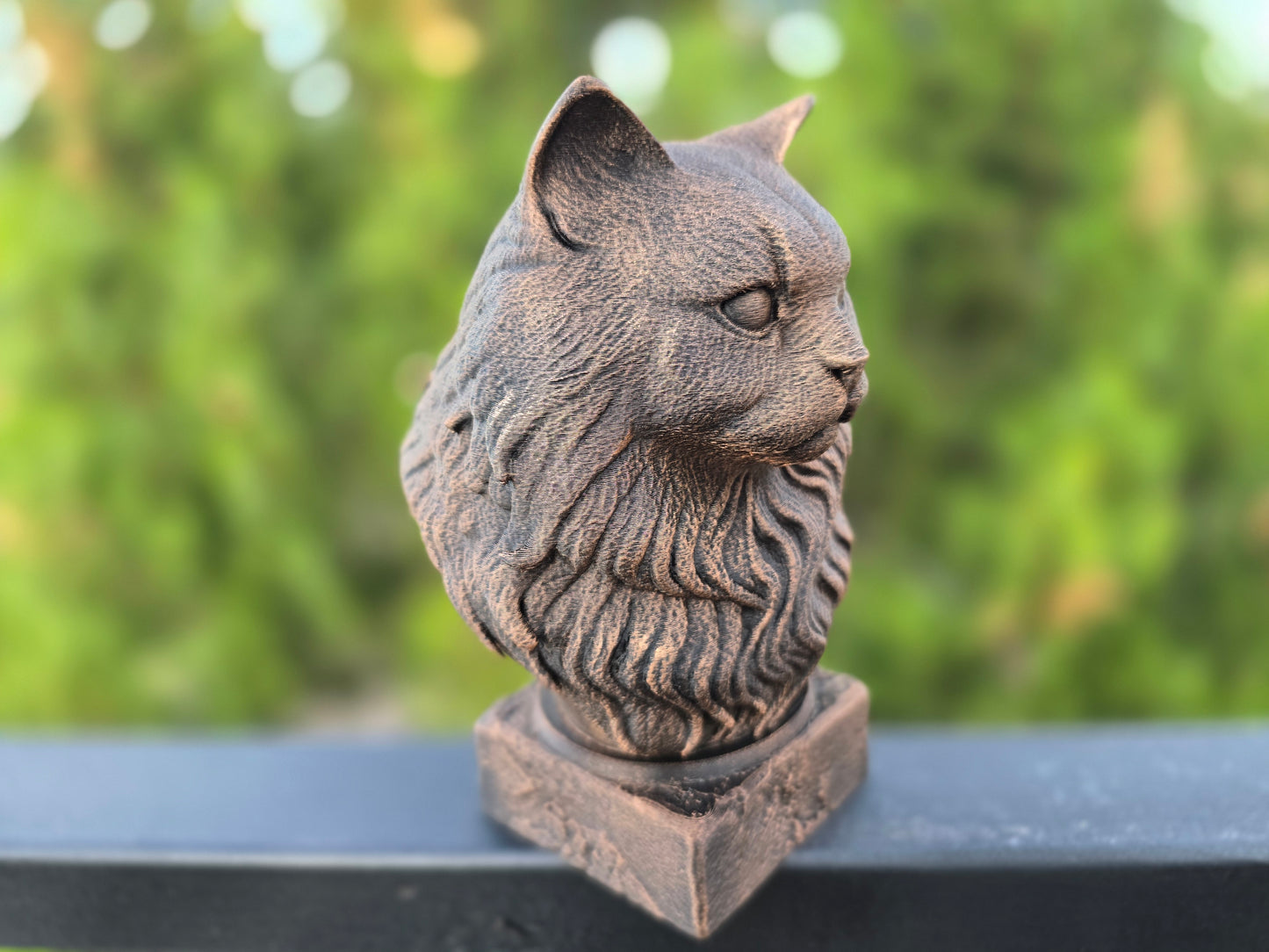 British Long Haired Cat Bust