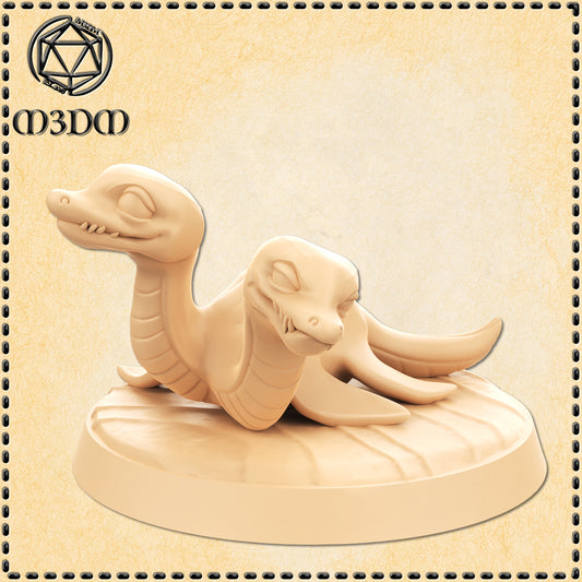 Dungeons & Dragons Baby Plesiosaur Hydra Miniature