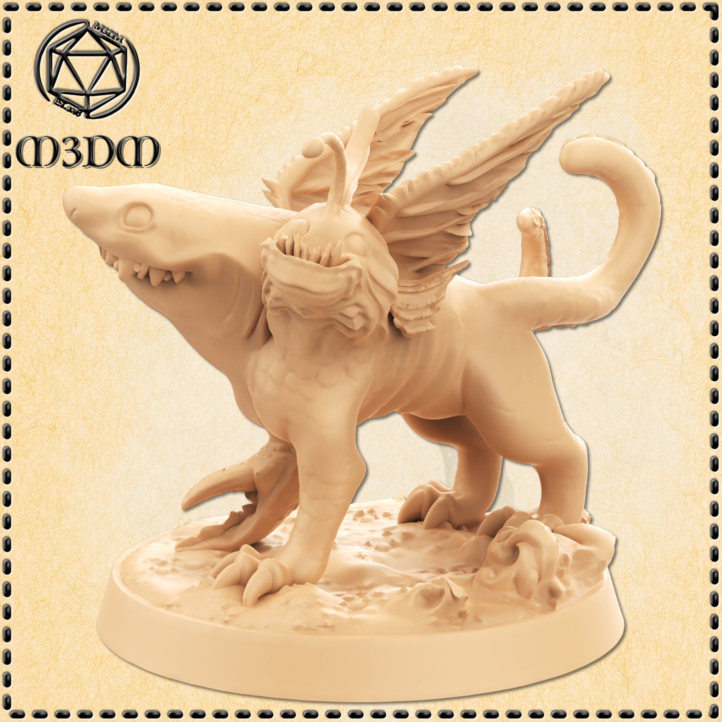 Dungeons & Dragons Baby Sea Chimera Miniature