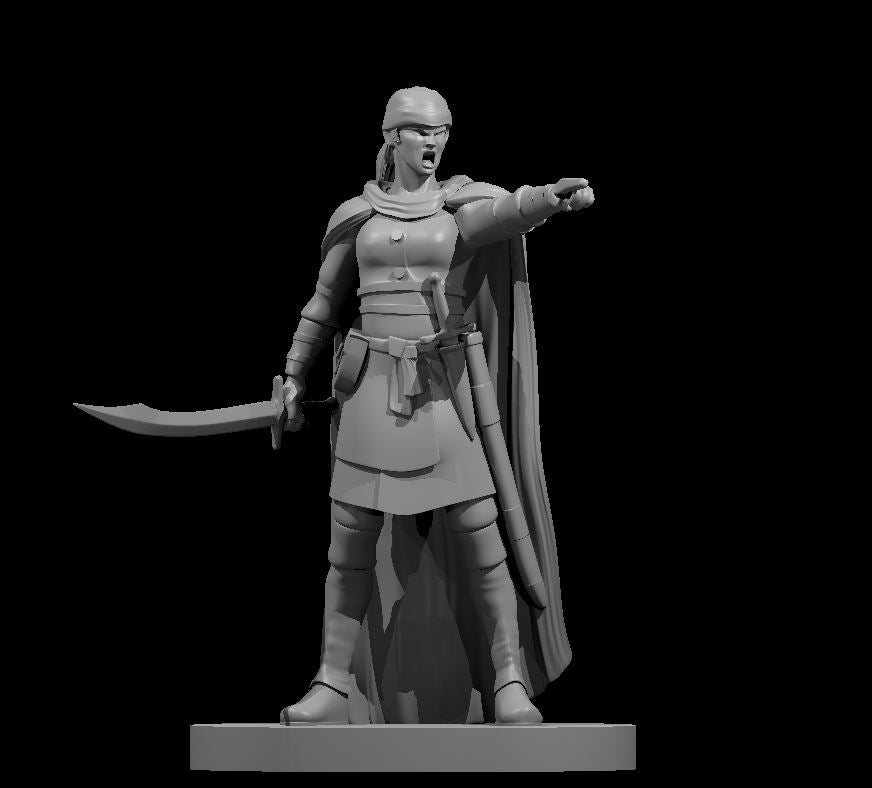 Dungeons & Dragons Bandit Captain Female Miniature