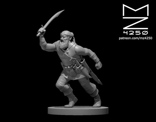 Dungeons & Dragons Bandit Captain Male Miniature