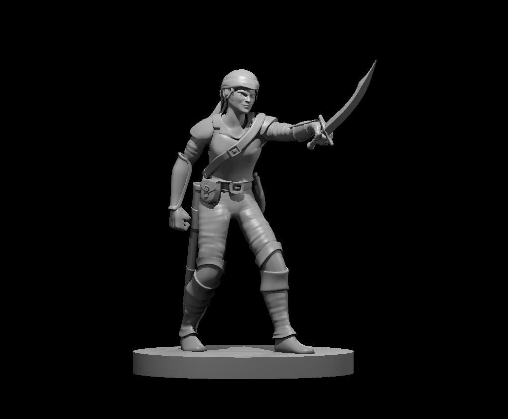Dungeons & Dragons Bandit Female Miniature
