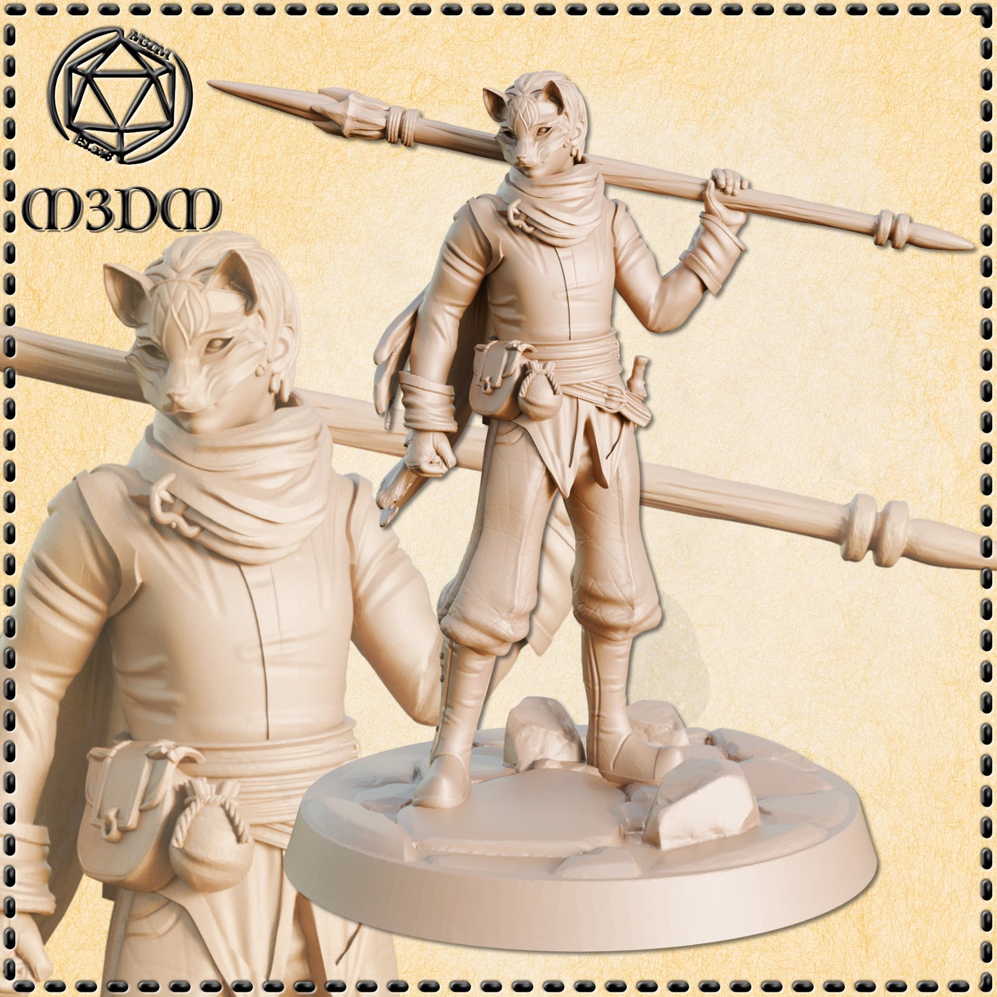 Dungeons & Dragons Bandit Fighter Miniature