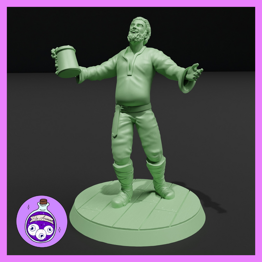 Dungeons & Dragons Bar Patron Man Standing Miniature