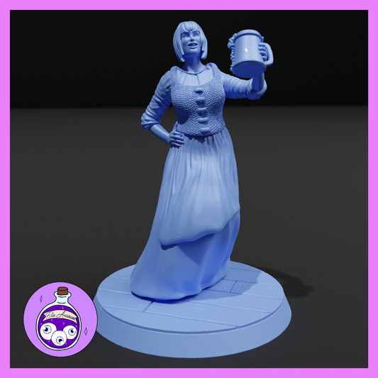 Dungeons & Dragons Bar Patron Woman Miniature