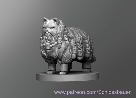 Dungeons & Dragons Barbarian Cat Miniature
