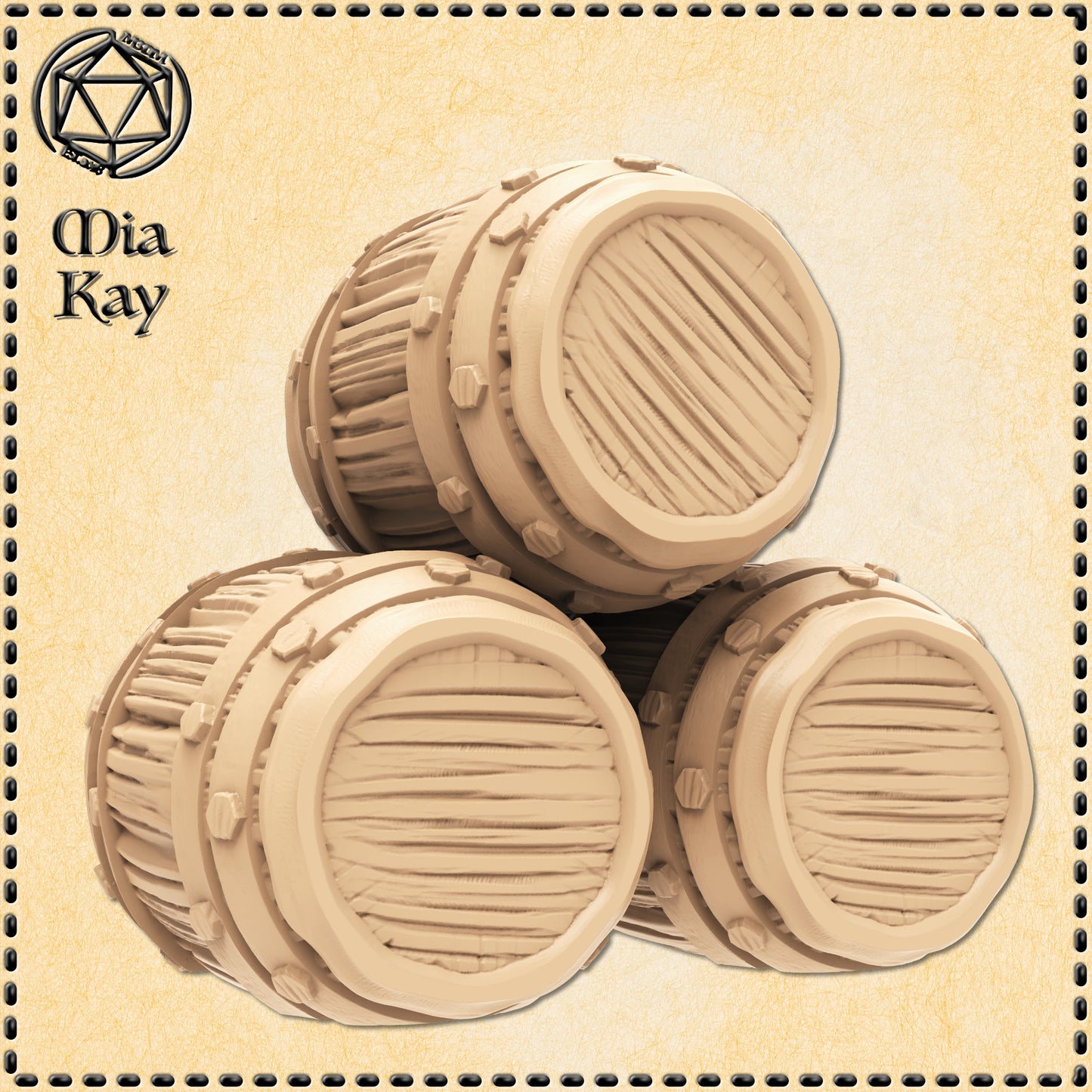 Dungeons & Dragons Barrels Miniature