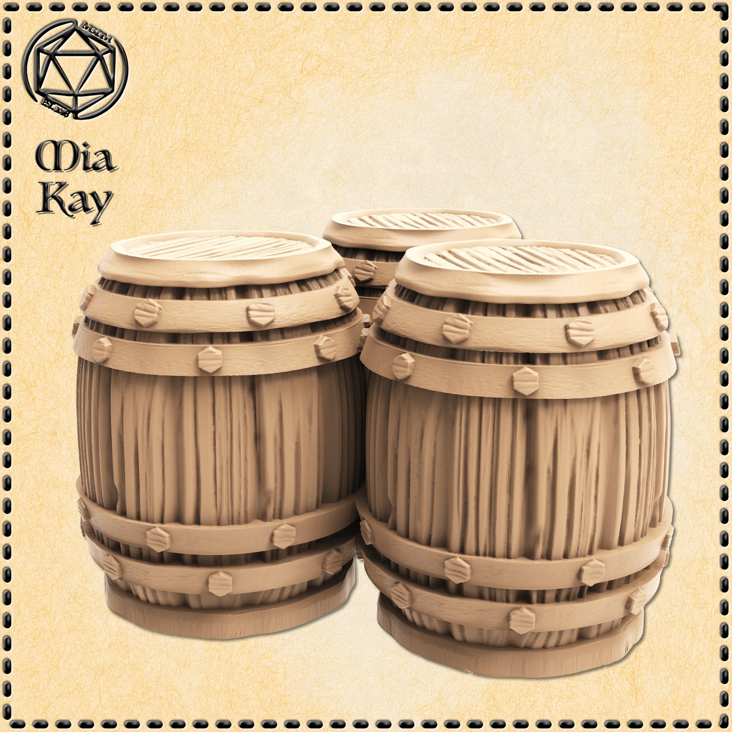 Dungeons & Dragons Barrels Miniature