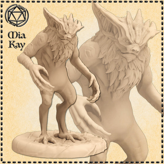 Dungeons & Dragons Bat Humanoid Miniature