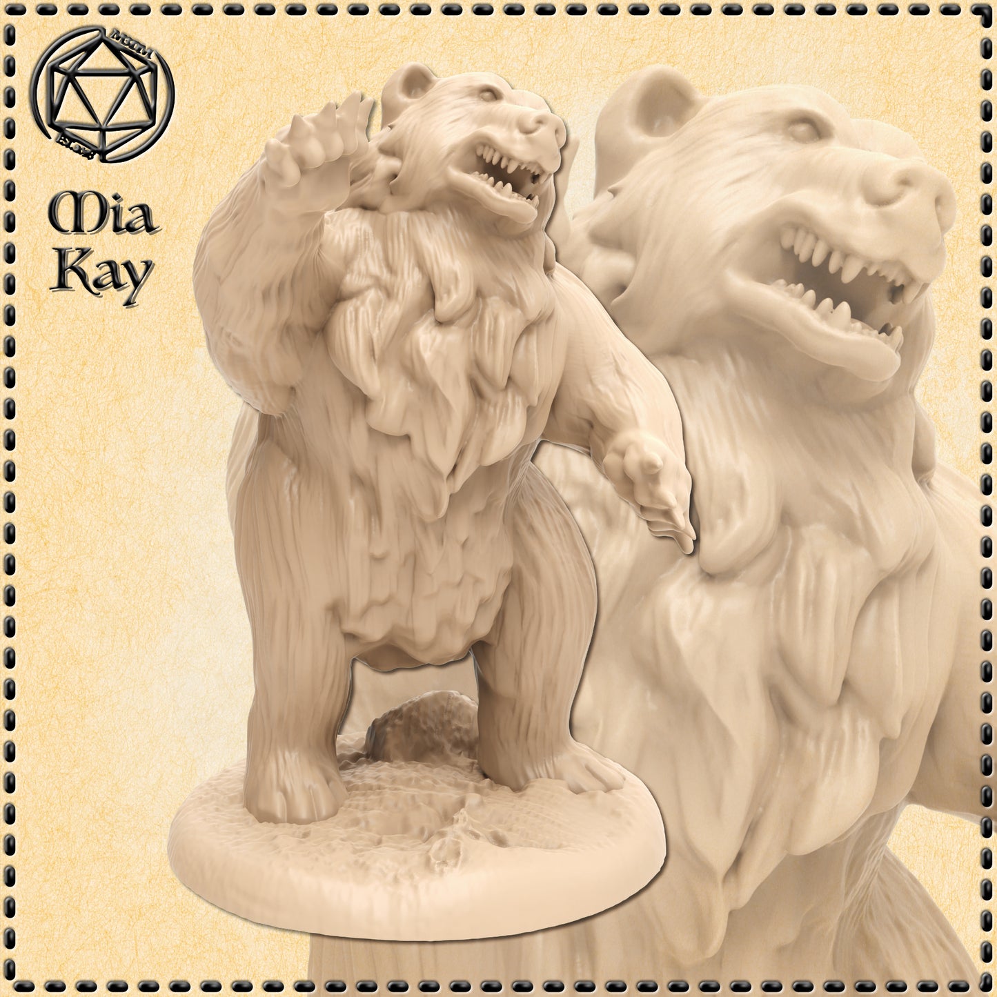 Dungeons & Dragons Bear Miniature