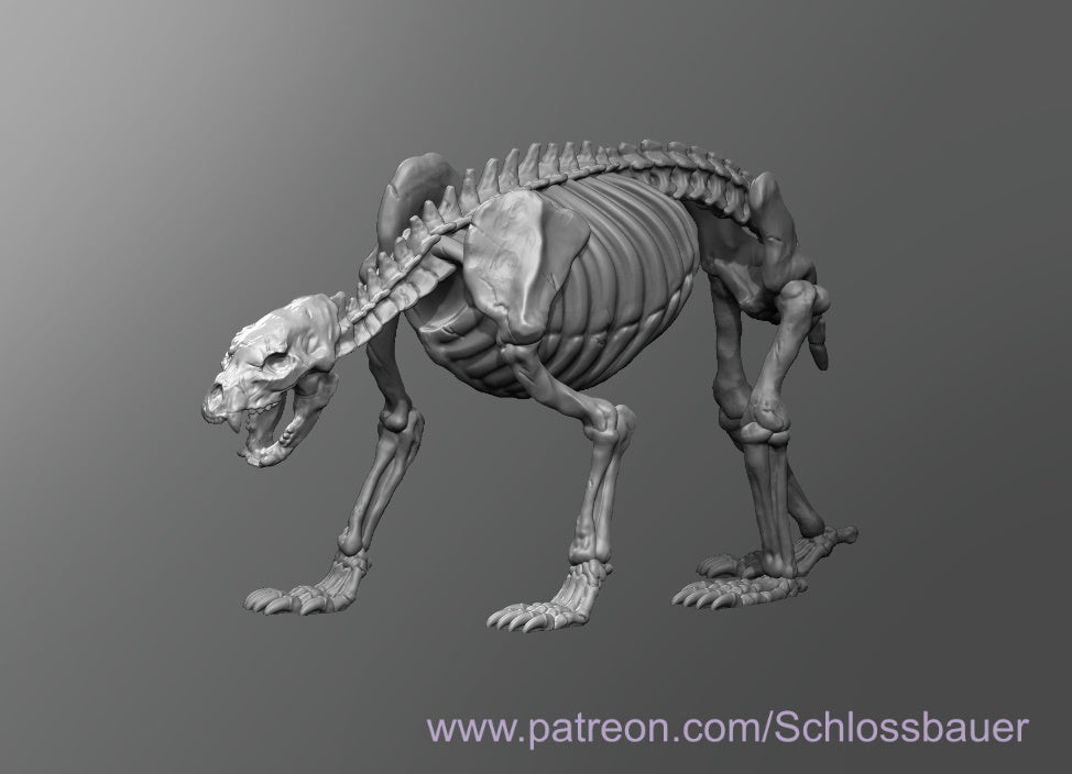 Dungeons & Dragons Bear Skeleton Miniature