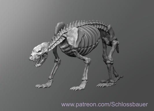 Dungeons & Dragons Bear Skeleton Miniature