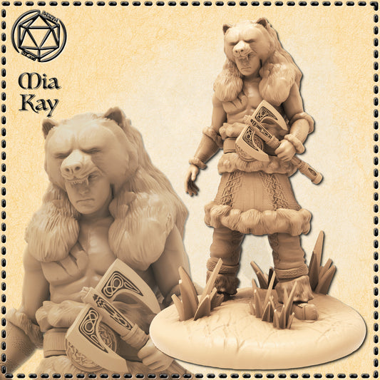 Dungeons & Dragons Bear Warrior Miniature