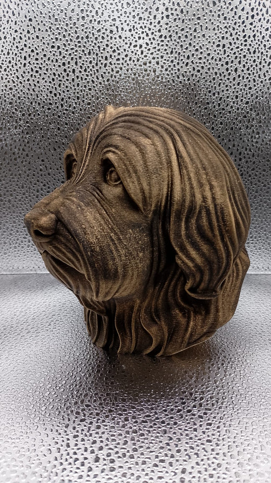 Bearded Collie Bust