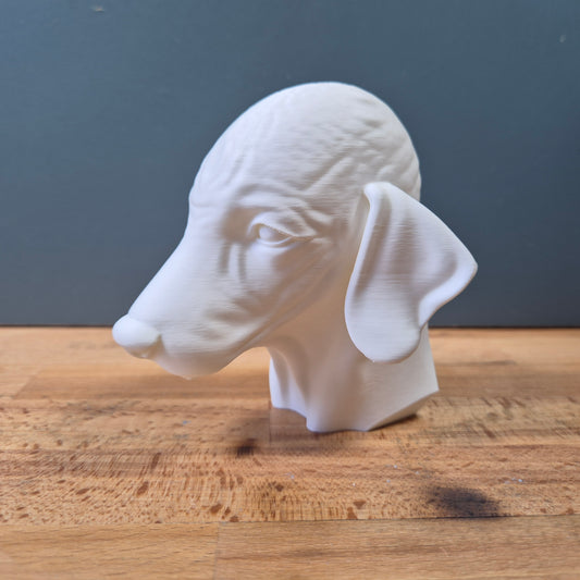 Bedlington Terrier Bust